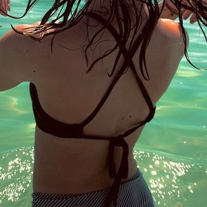 black bikini top